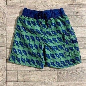 Toddler Shark Print Swim Trunks Size 3T